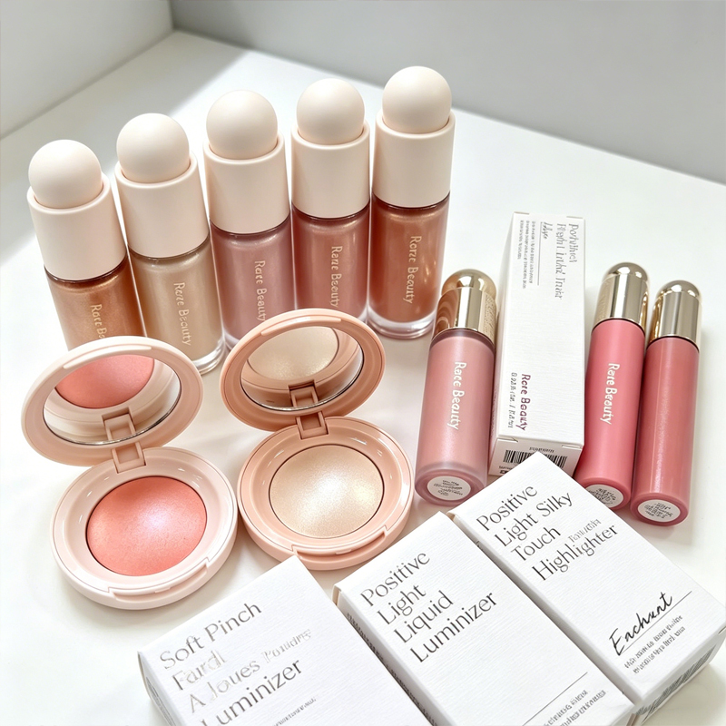 Rare Beauty Makeup Kit - Rare Beauty Powder Blush Highlight Brighten
