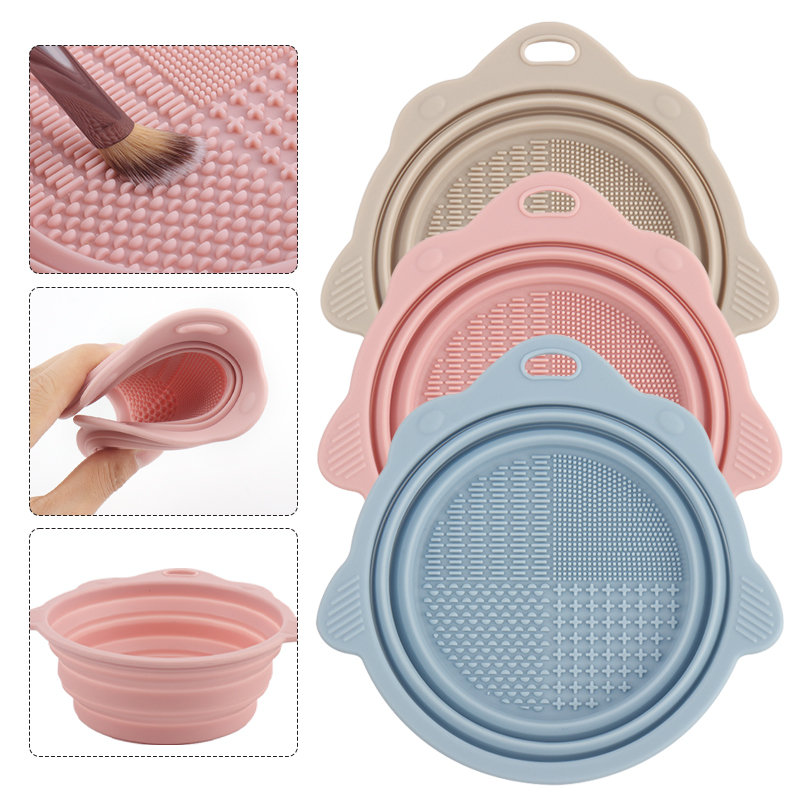 Beauty Home Makeup - Foldable Scrubbing Silicone Bowl Cosmetic Brush