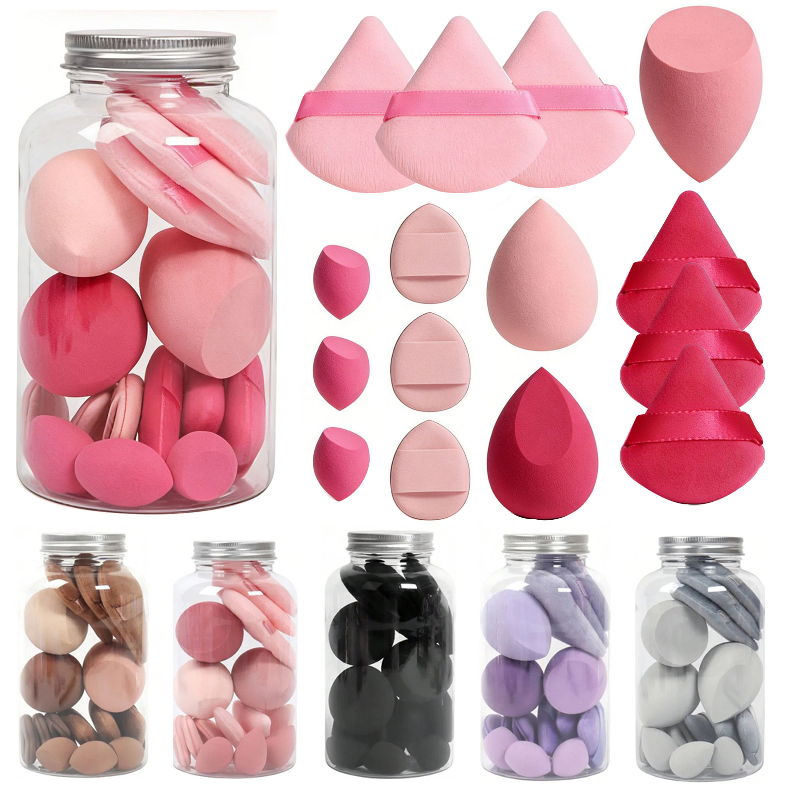 Beauty Makeup Blender - 15 Pcs Makeup Sponge Set, Beauty