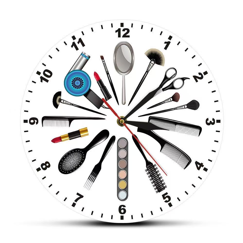 Beauty And Makeup Studio - Silent Funny Wall Clock UV Print