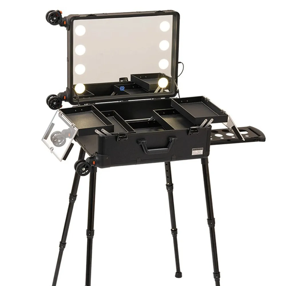Beauty And Makeup Studio - Aluminum Frame Professional Rolling Studio Makeup