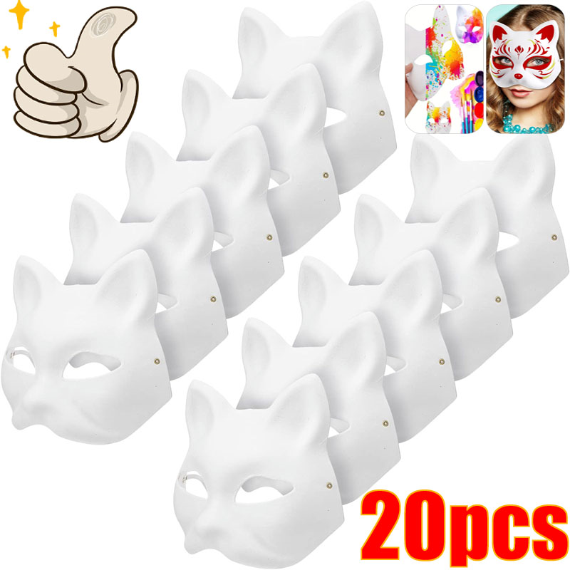 Sheet Face Mask Pack - 1-20pcs Japanese Mask Paper Blank Mask