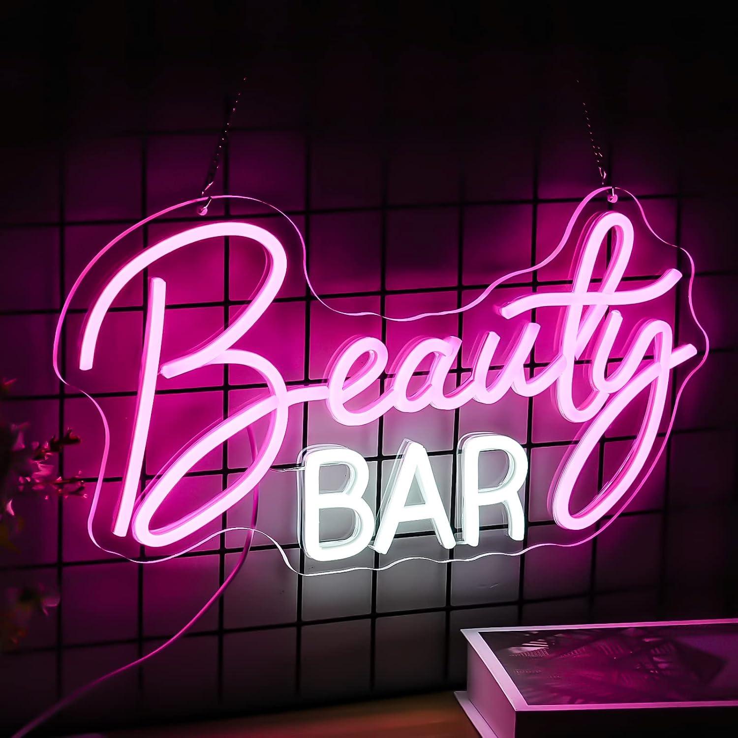 Beauty Makeup Bar - Beauty Bar Neon Sign Dimmable LED