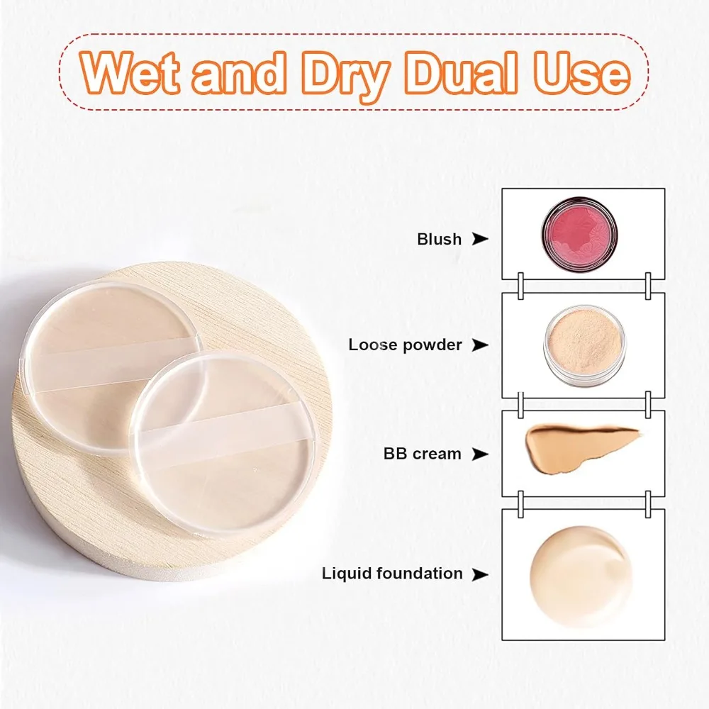 1-5Pcs Silicone Cosmetic Puff  - огляд і ціна Beauty Makeup Blender