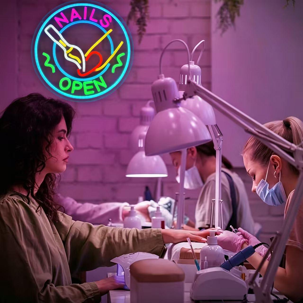 Nails Open Neon Sign USB Dimma - огляд і ціна Beauty And Makeup Studio