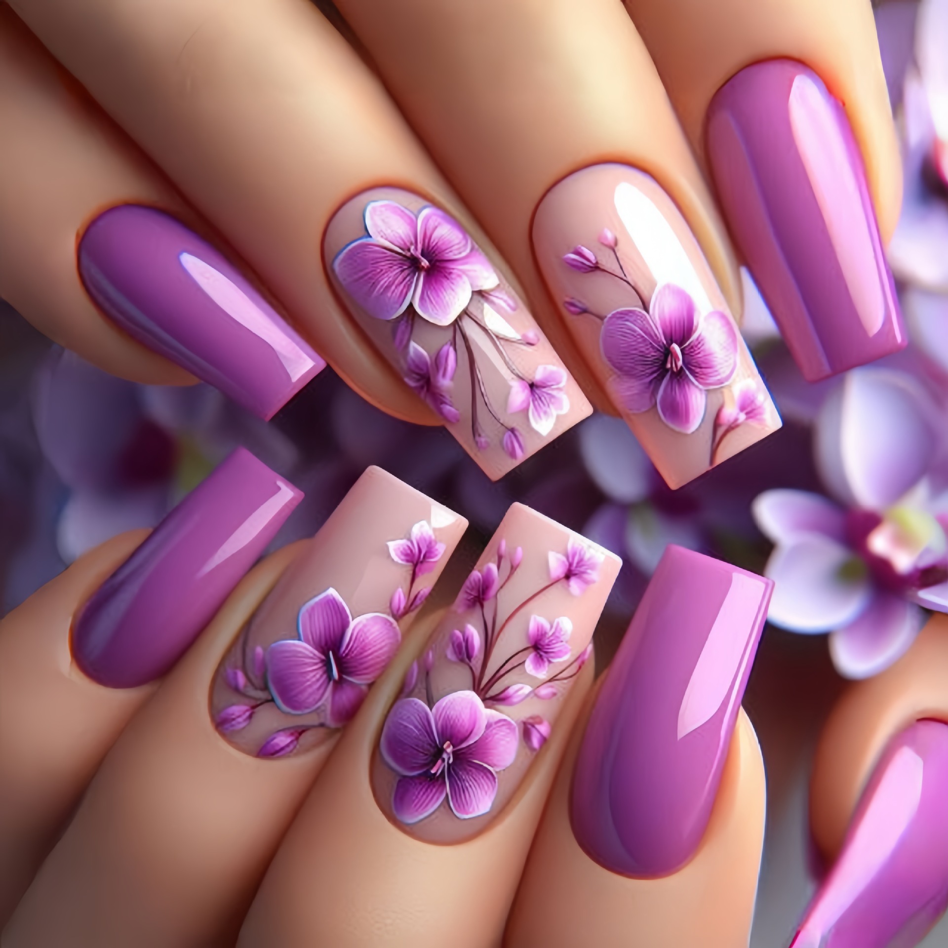 24pcs/set Medium long fake nai - огляд і ціна Nail Extension Tips