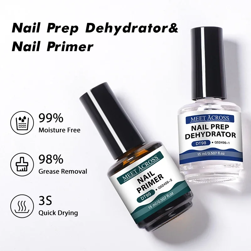 2pcs 15ml Nail Primer & Nail P - огляд і ціна Nail Dehydrator Primer