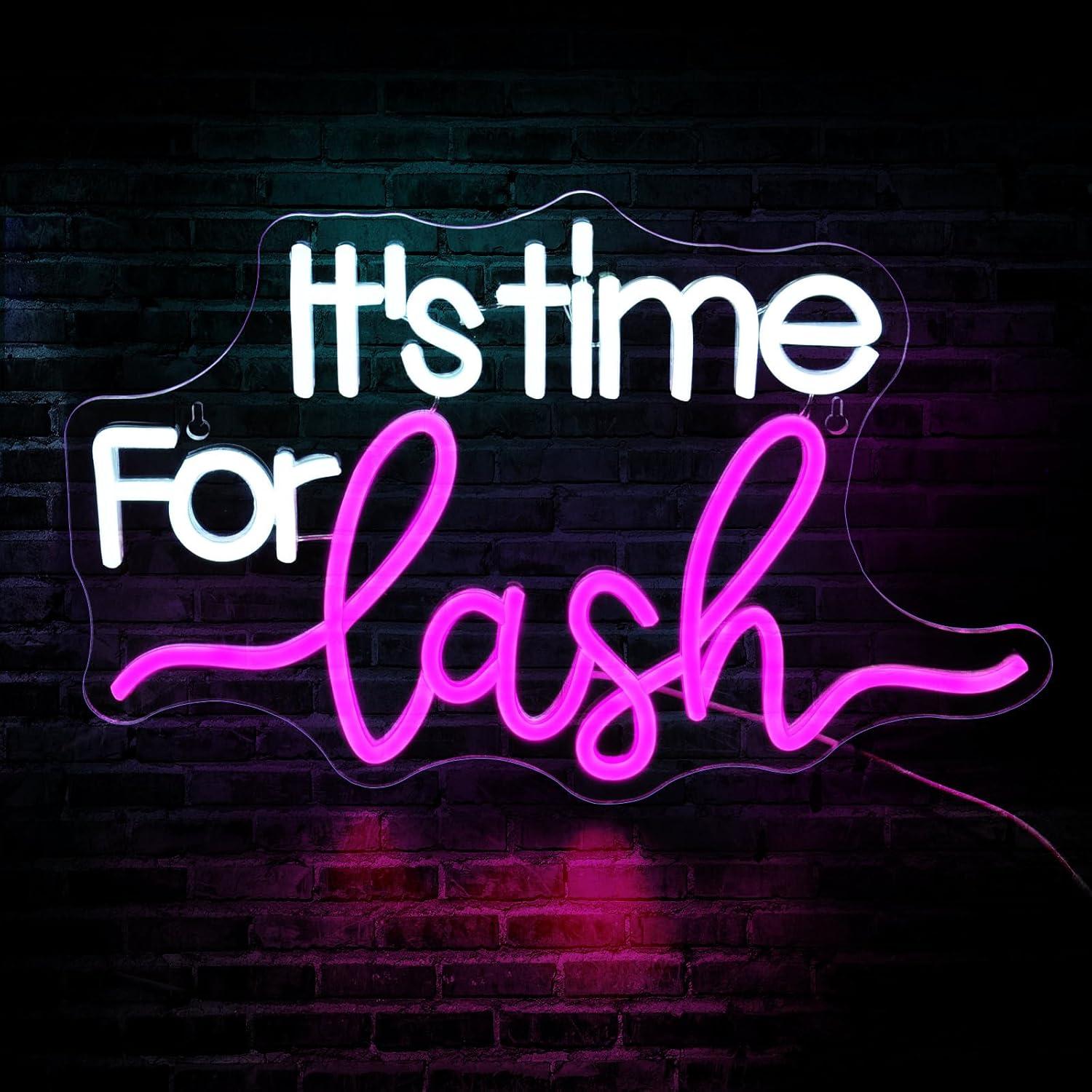 It's Time For Lash Neon Sign L - огляд і ціна Beauty Makeup Bar