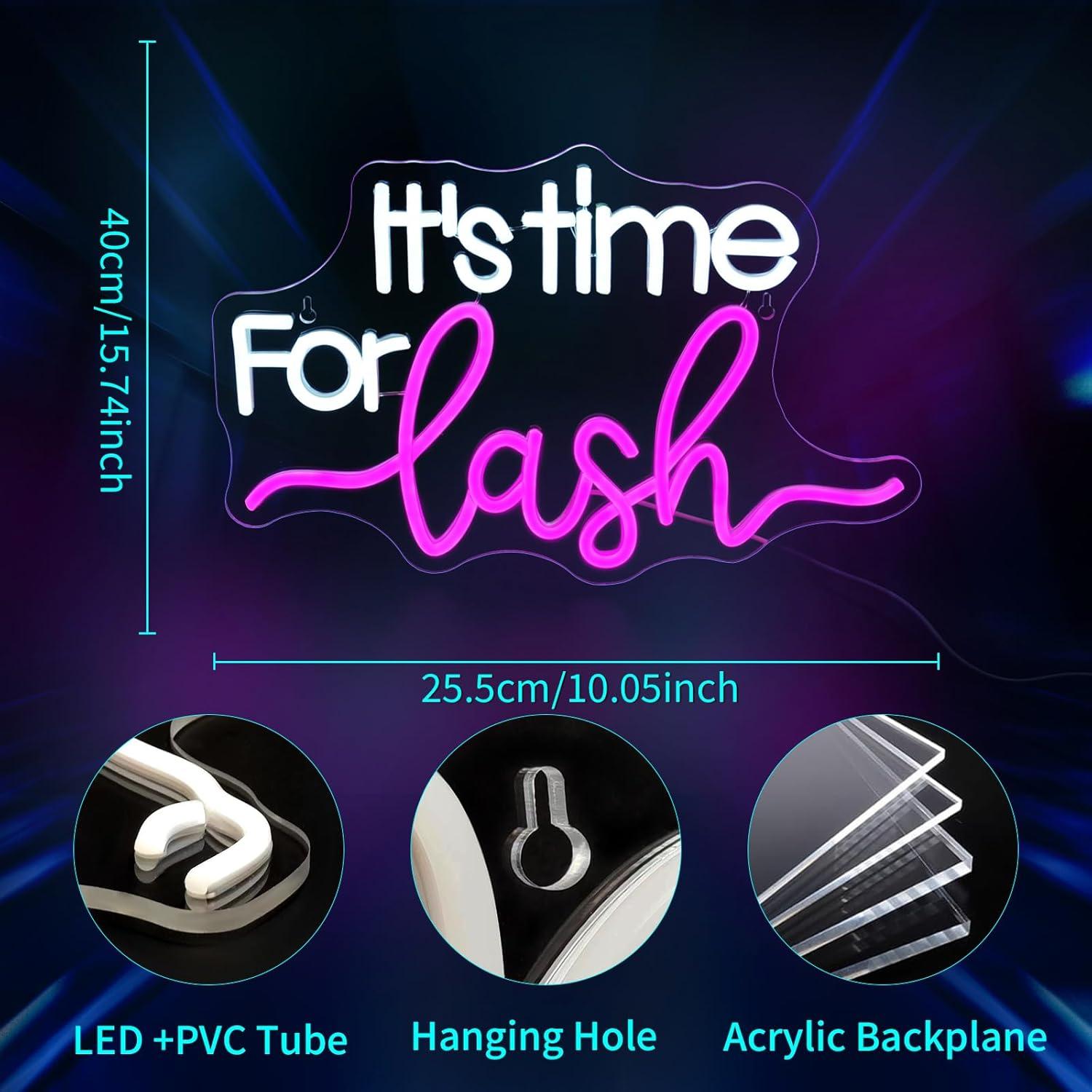It's Time For Lash Neon Sign L - огляд і ціна Beauty Makeup Bar