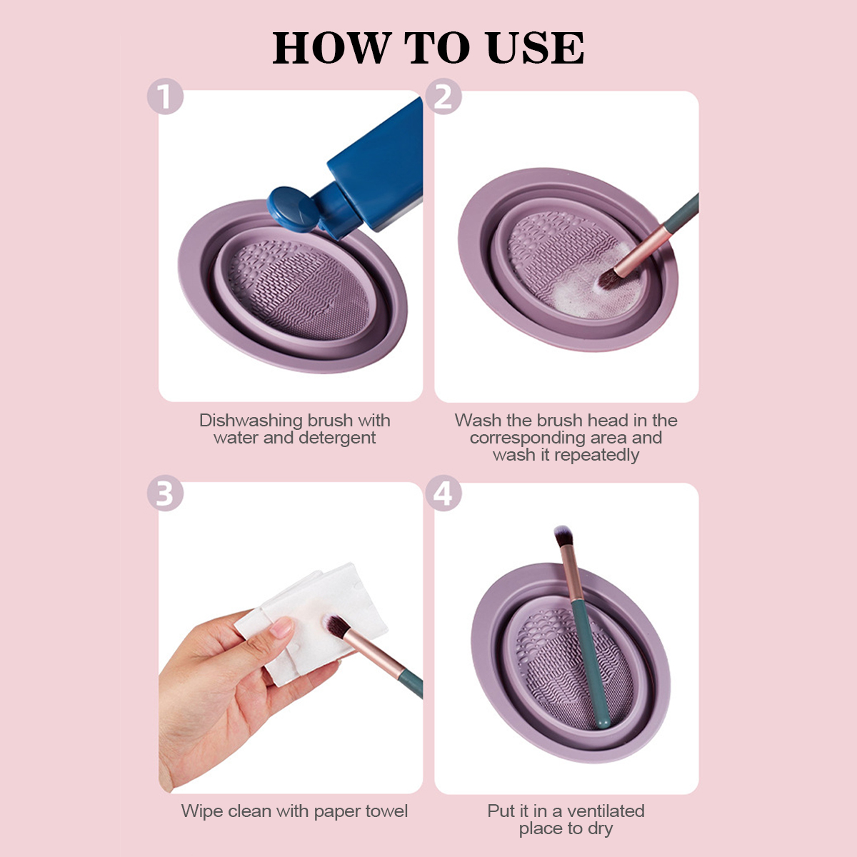 Silicone Makeup Brush Cleaning - огляд і ціна Beauty Home Makeup