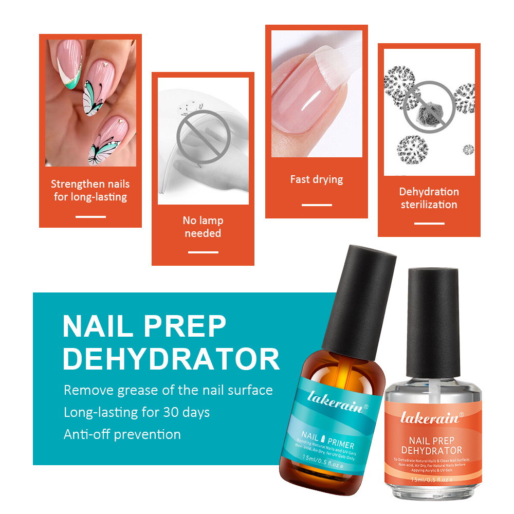 Nail Primer Set Fast Dry Prep  - огляд і ціна Nail Dehydrator Primer