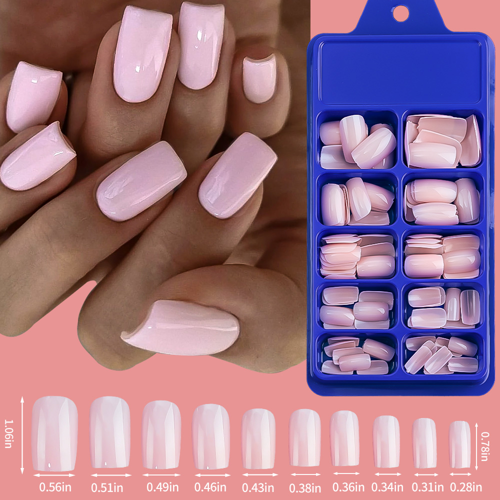 100/120pcs Pink White Press On - огляд і ціна Nail Extension Tips