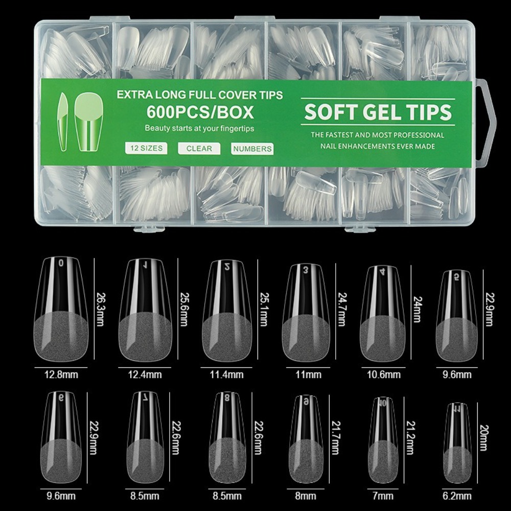 600pcs Ultra-Thin Short Nail T - огляд і ціна Nail Extension Tips