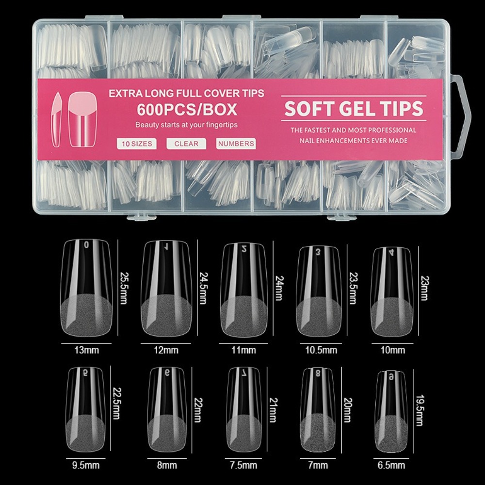 600pcs Ultra-Thin Short Nail T - огляд і ціна Nail Extension Tips