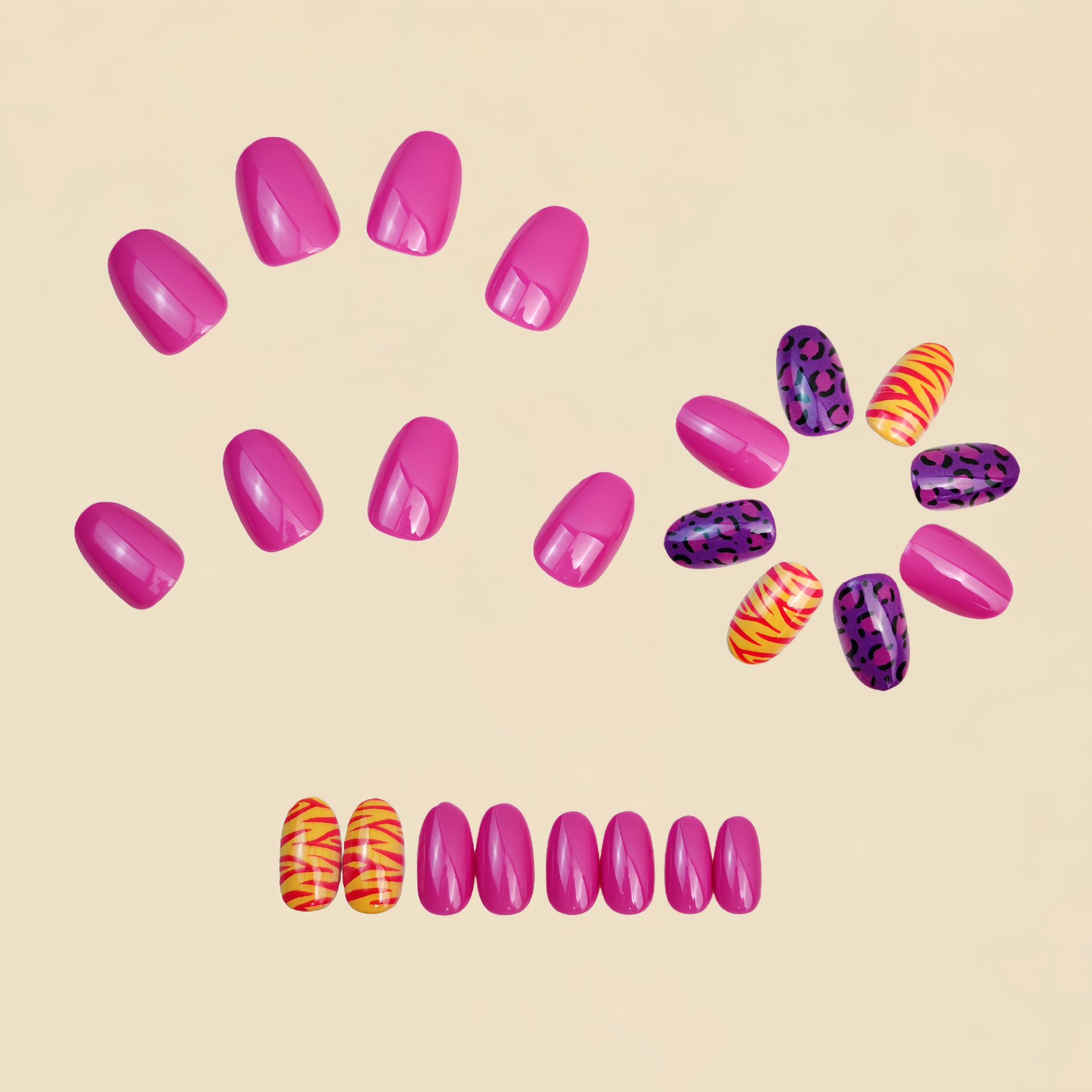 Short long fake nails for wome - огляд і ціна Nail Extension Tips