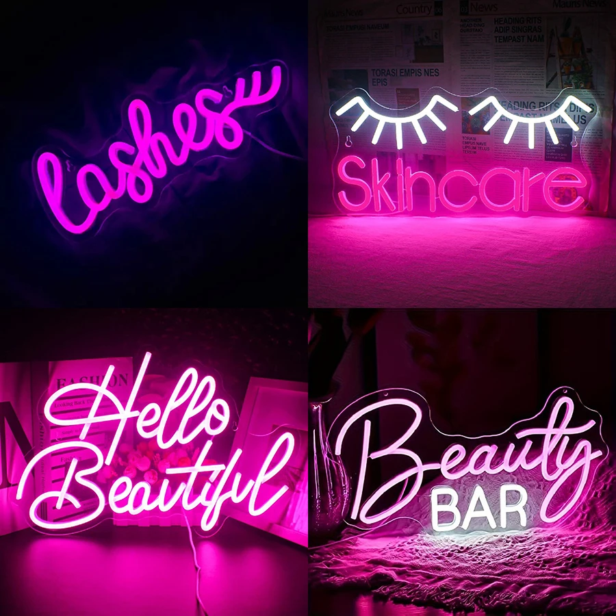 Neon Sign Eyelashes Light Pink - огляд і ціна Beauty Makeup Bar