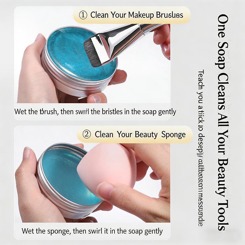 Powder Puff Makeup Brush Soap  - огляд і ціна Beauty Makeup Bar