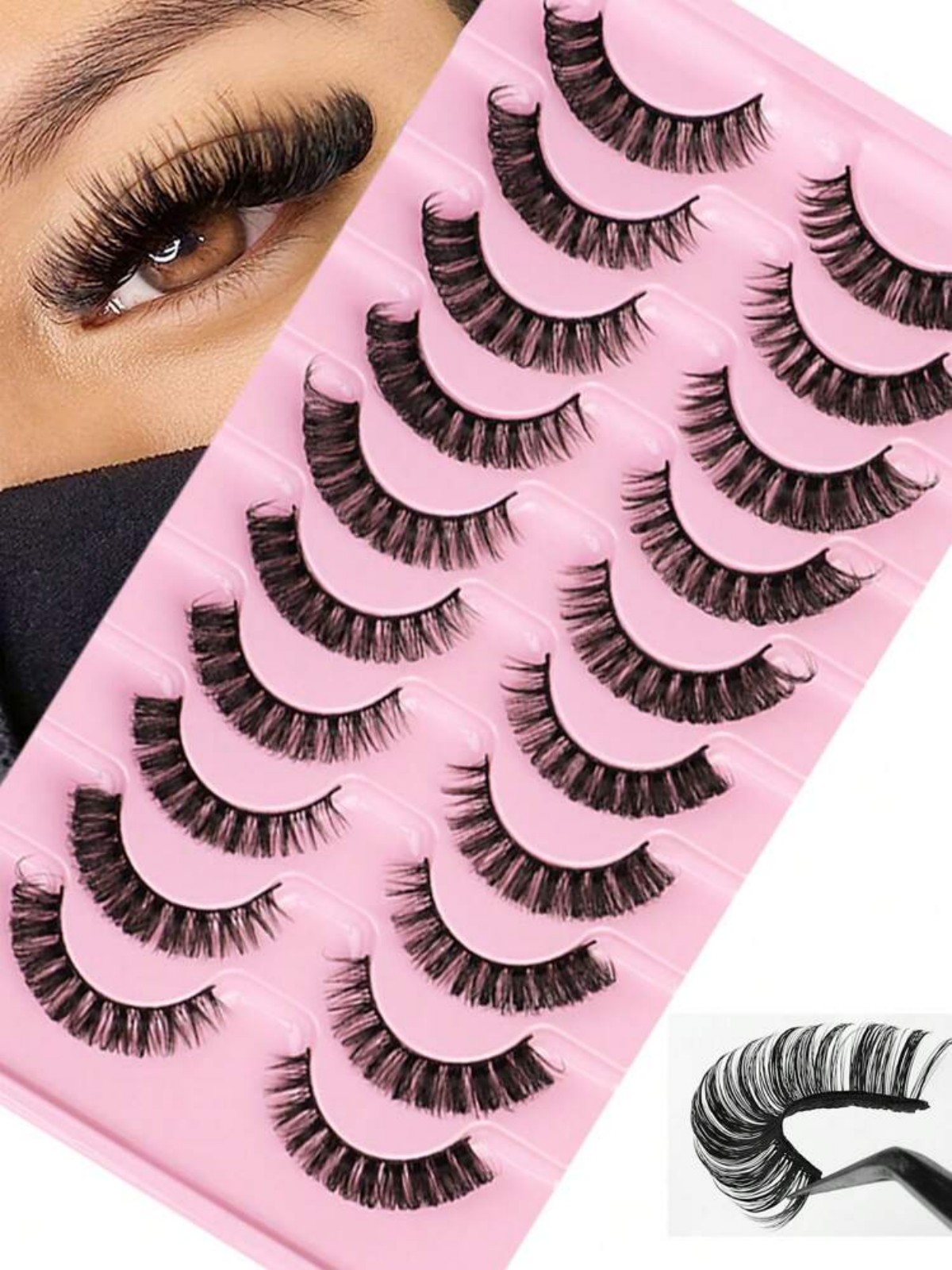 Russian Striped False Eyelashe - огляд і ціна Beauty Makeup Bar