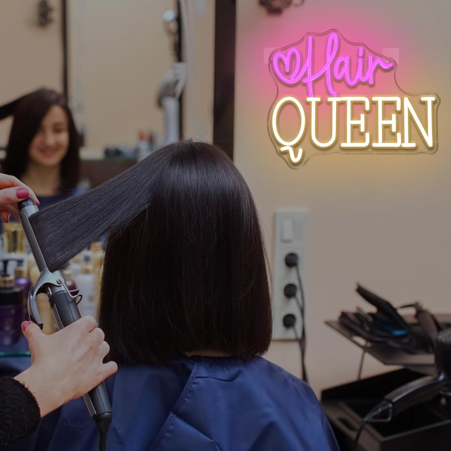 Hair Queen Neon Sign Dimmable  - огляд і ціна Beauty And Makeup Studio
