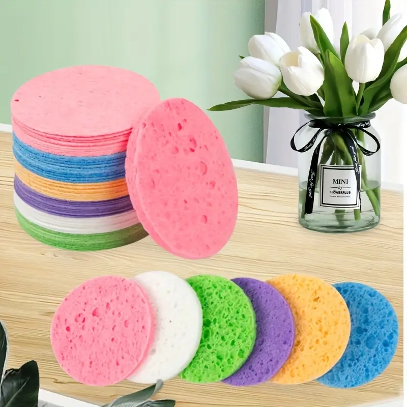 50Pcs White Round Sponge For F - огляд і ціна Beauty Makeup Blender