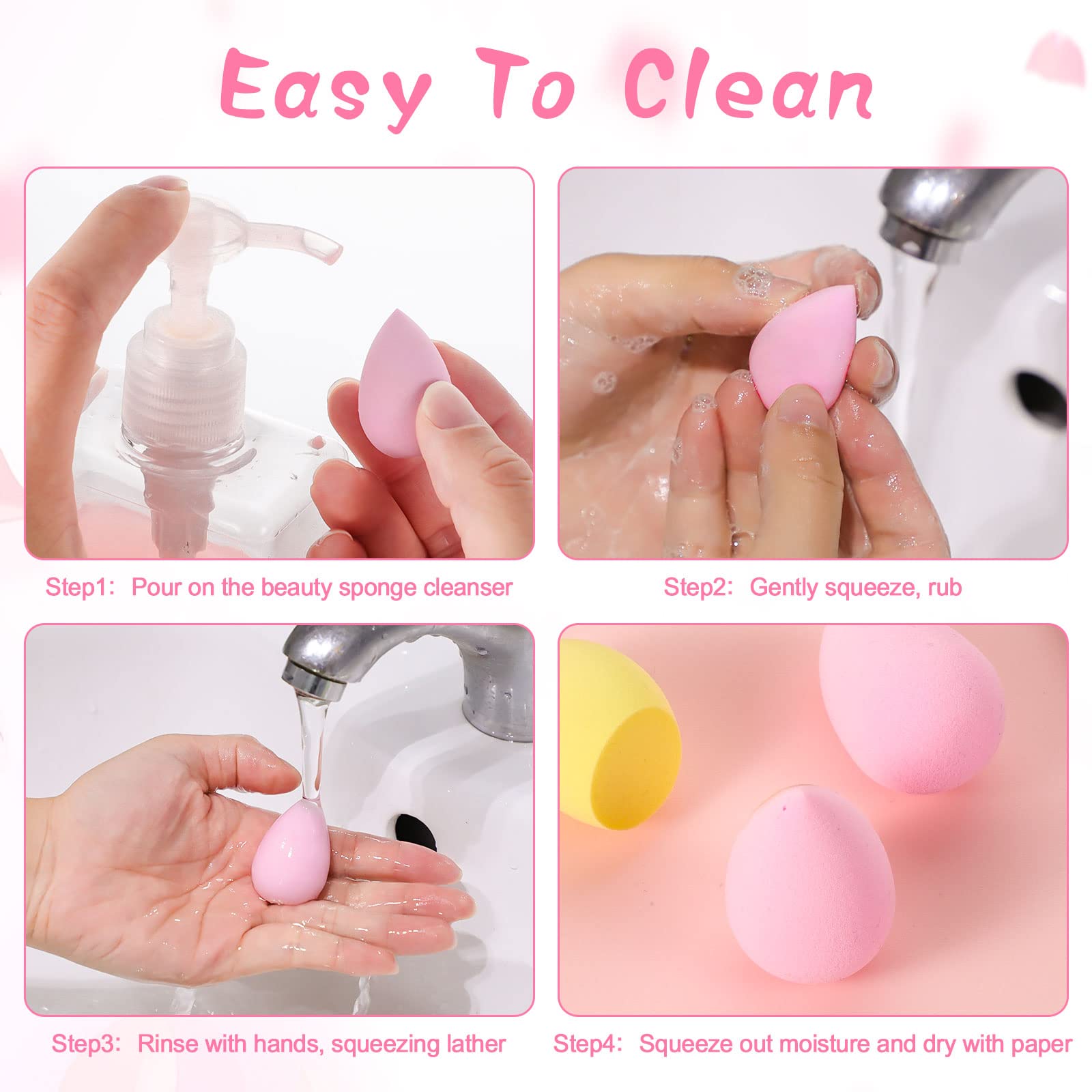 15 Pcs Makeup Sponge Set, Beau - огляд і ціна Beauty Makeup Blender