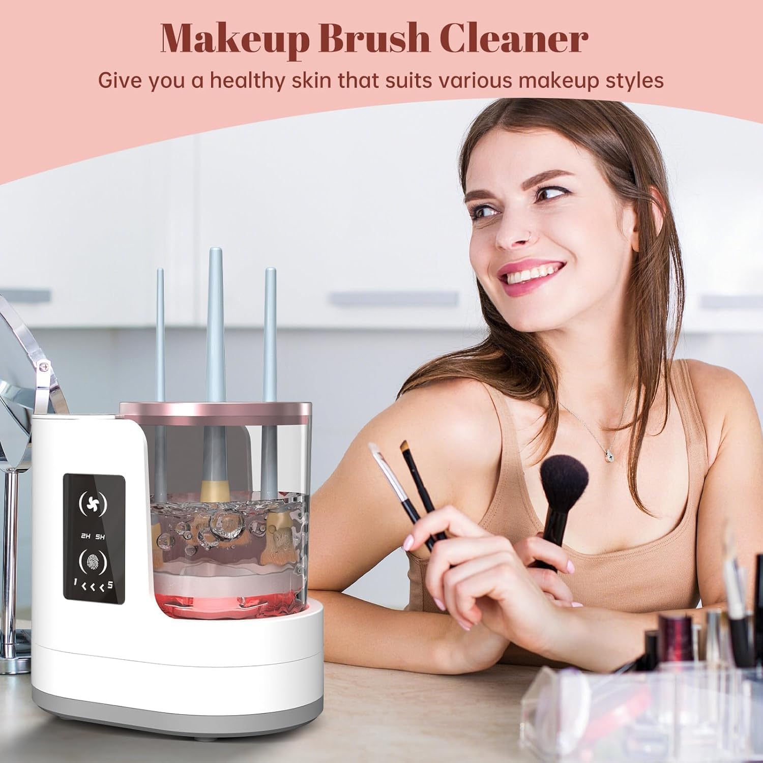 Automatic Rotating Makeup Brus - огляд і ціна Beauty Home Makeup
