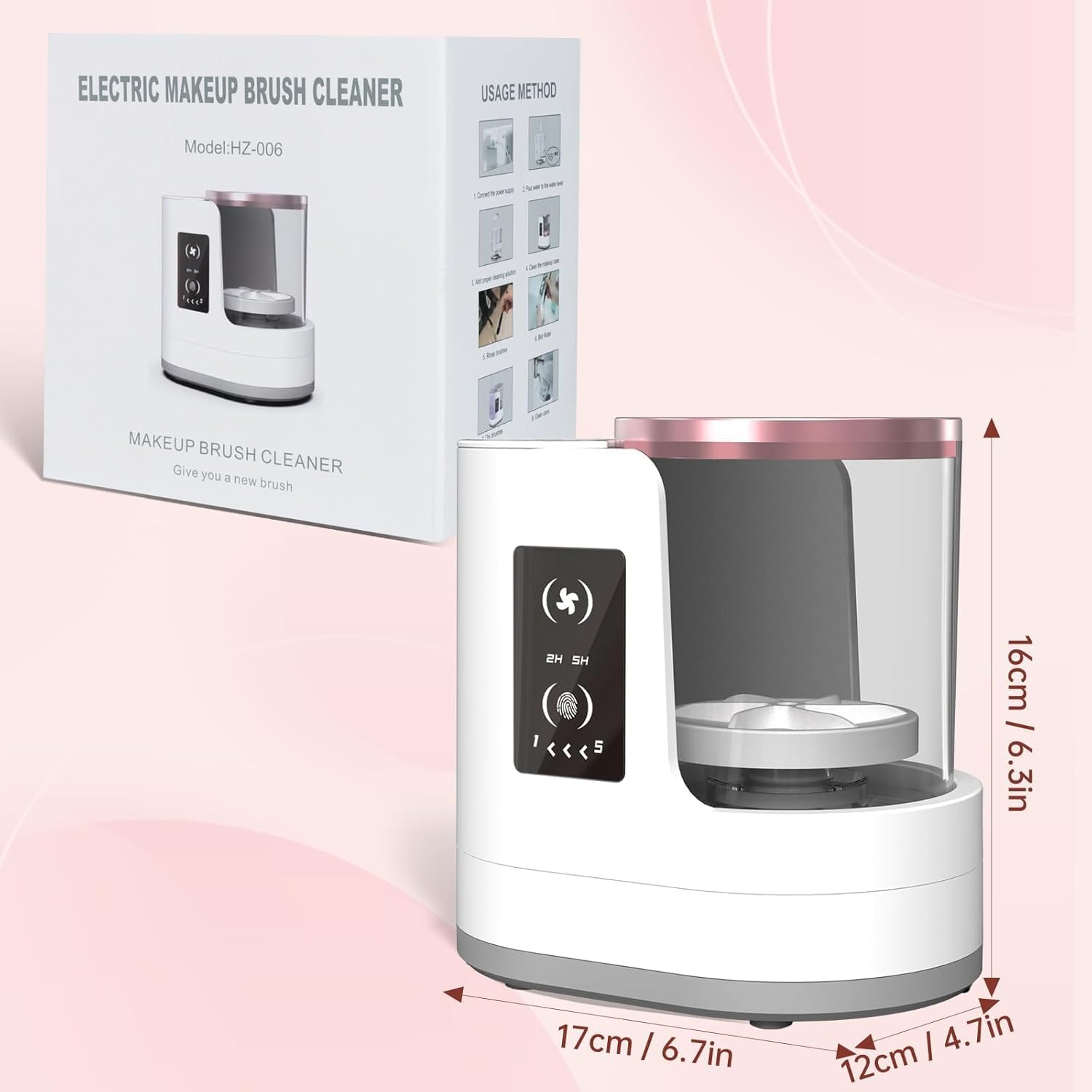 Automatic Rotating Makeup Brus - огляд і ціна Beauty Home Makeup