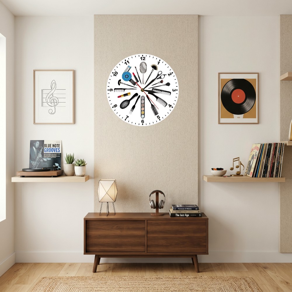 Silent Funny Wall Clock UV Pri - огляд і ціна Beauty And Makeup Studio