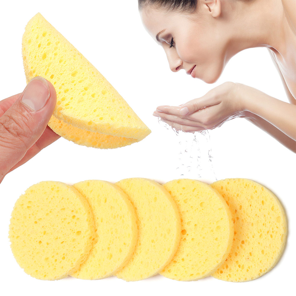 10pcs 6-9cm Yellow Face Round  - огляд і ціна Beauty Makeup Blender