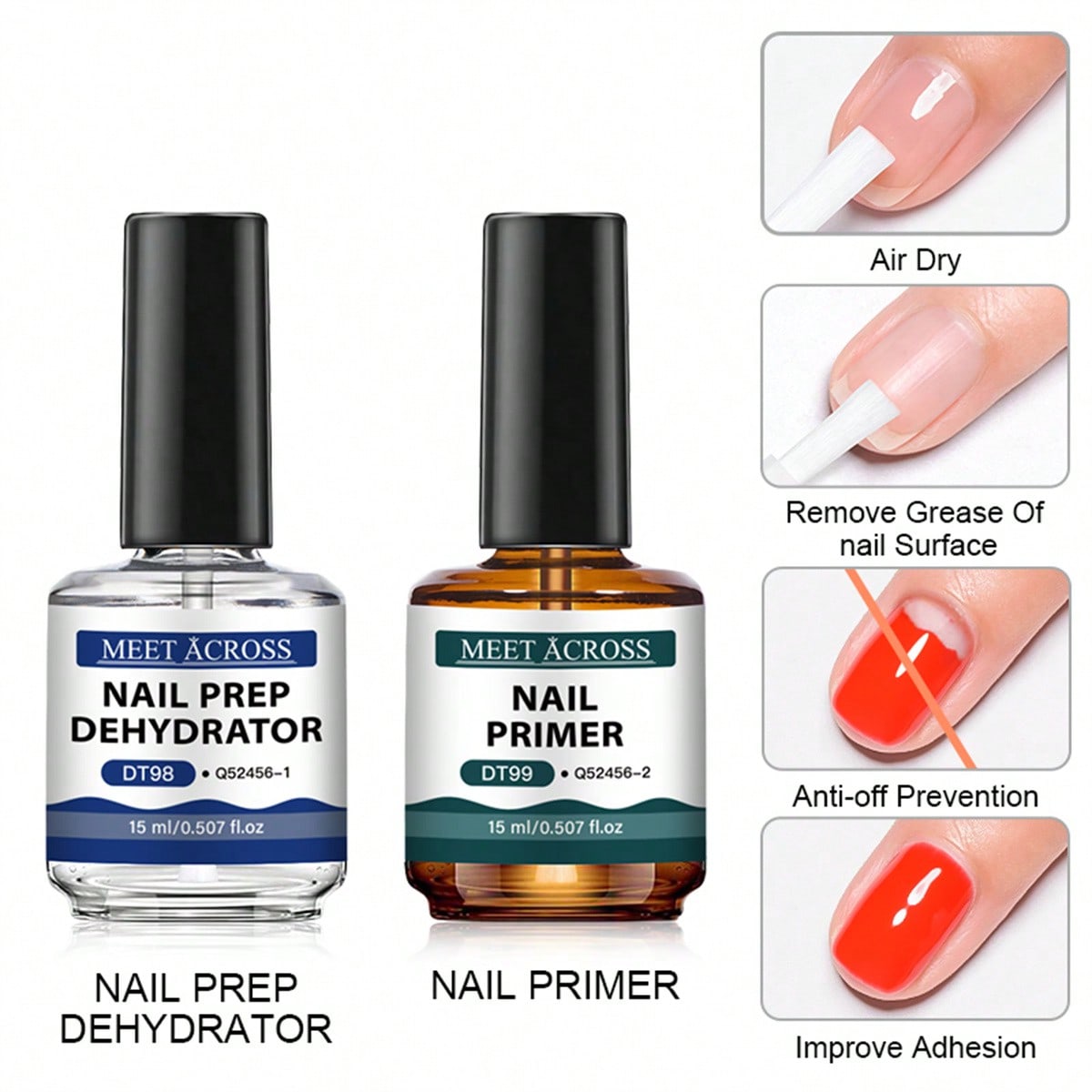2pcs 15ml Nail Primer & Nail P - огляд і ціна Nail Dehydrator Primer