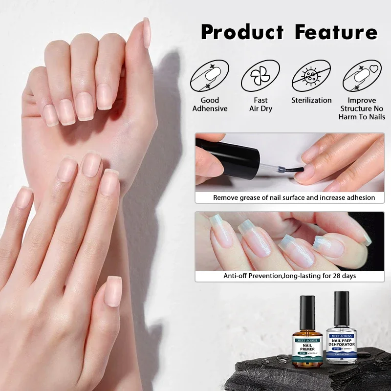 2pcs 15ml Nail Primer & Nail P - огляд і ціна Nail Dehydrator Primer