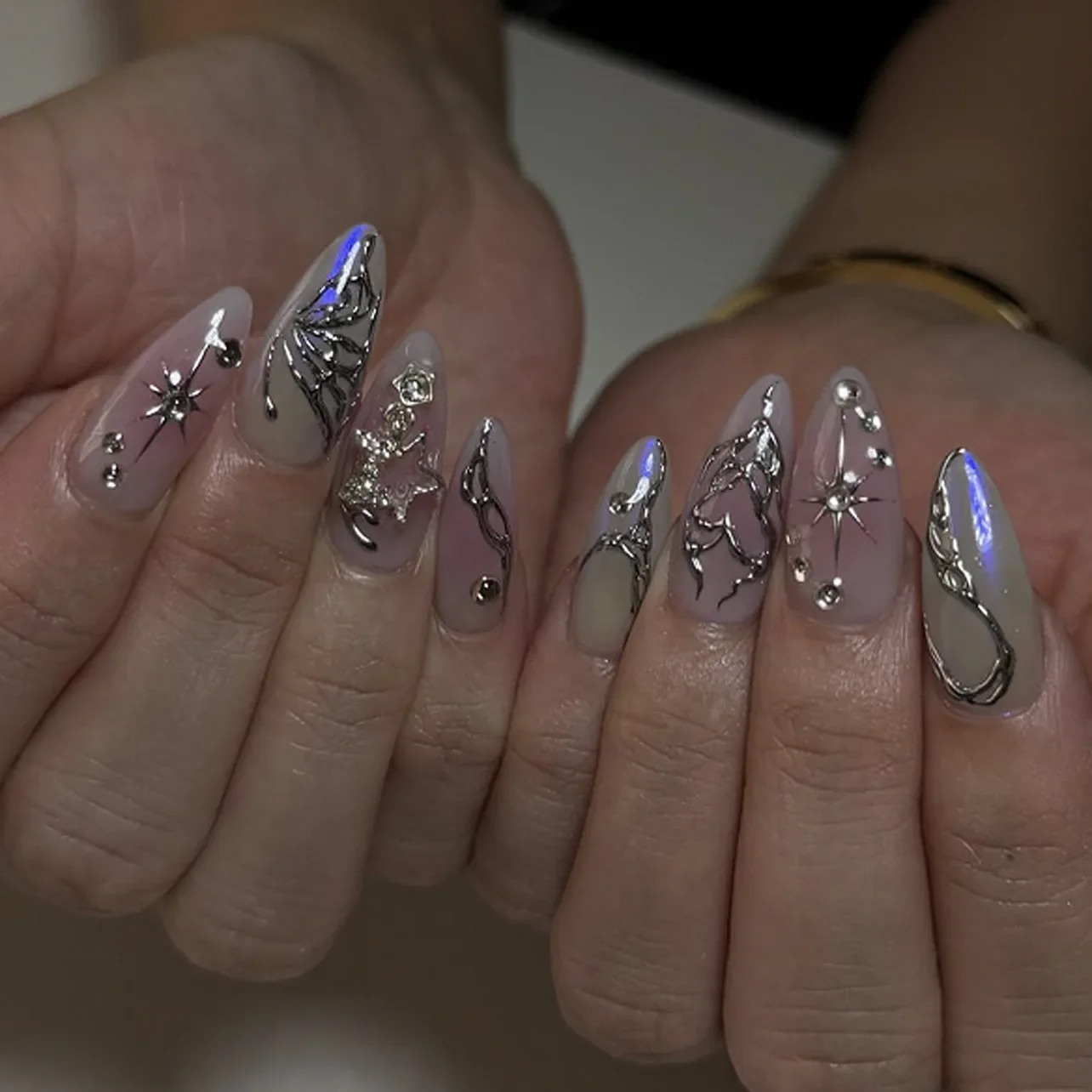 24pcs Halloween Dark Scrub Fak - огляд і ціна Nail Extension Tips