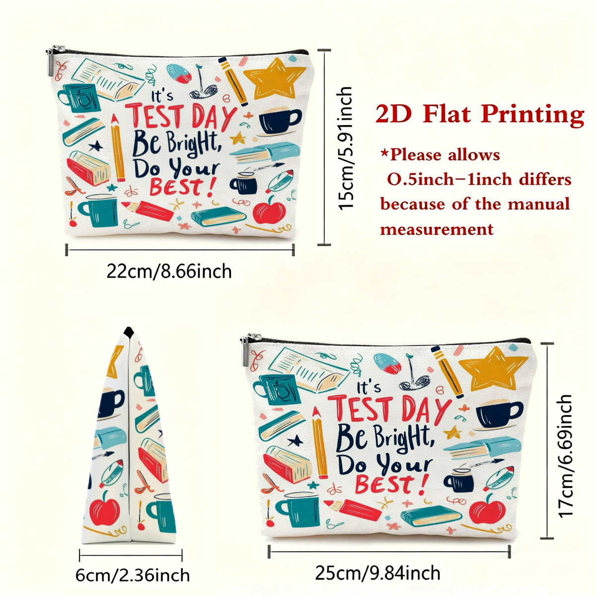 Test Day Graphic Makeup Bag Vi - огляд і ціна Beauty Makeup School