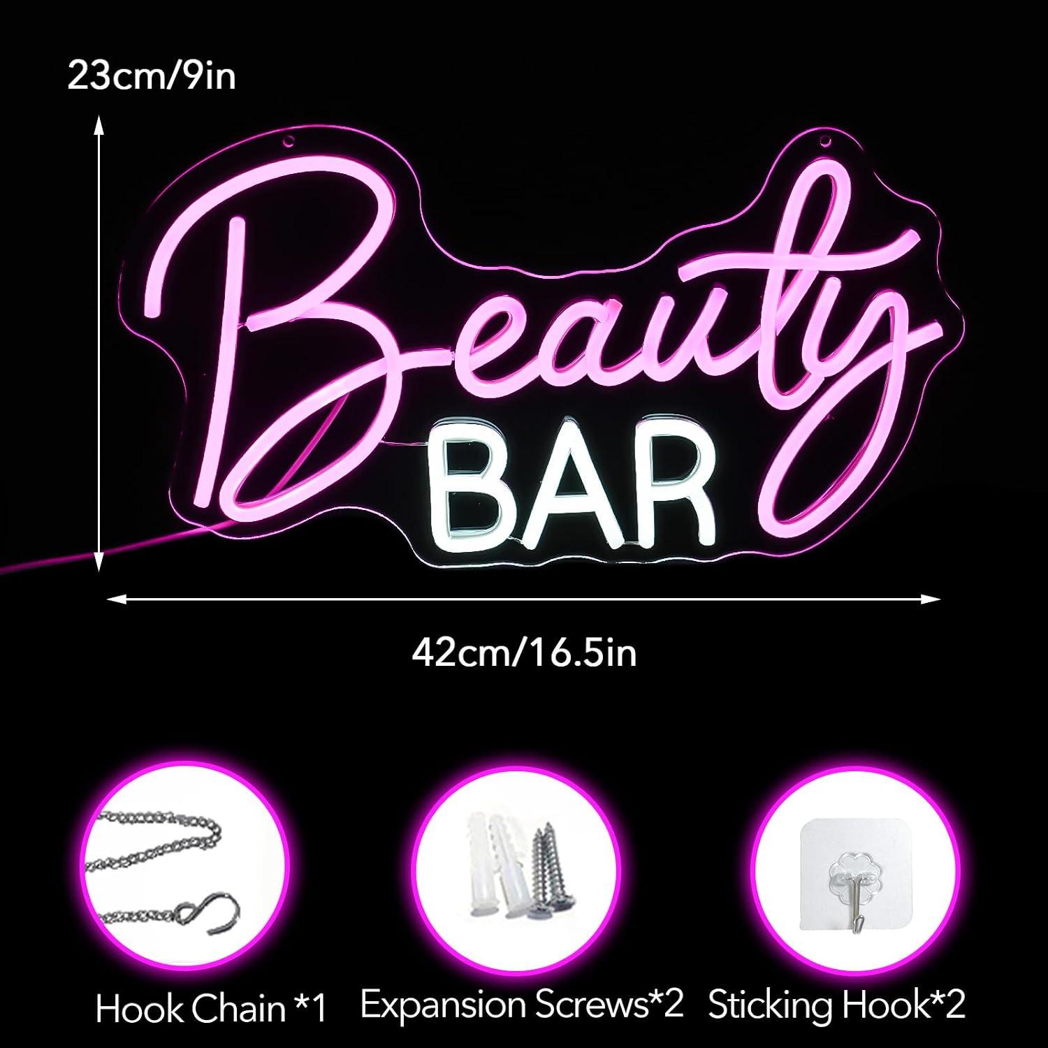 Beauty Bar Neon Sign Dimmable  - огляд і ціна Beauty Makeup Bar