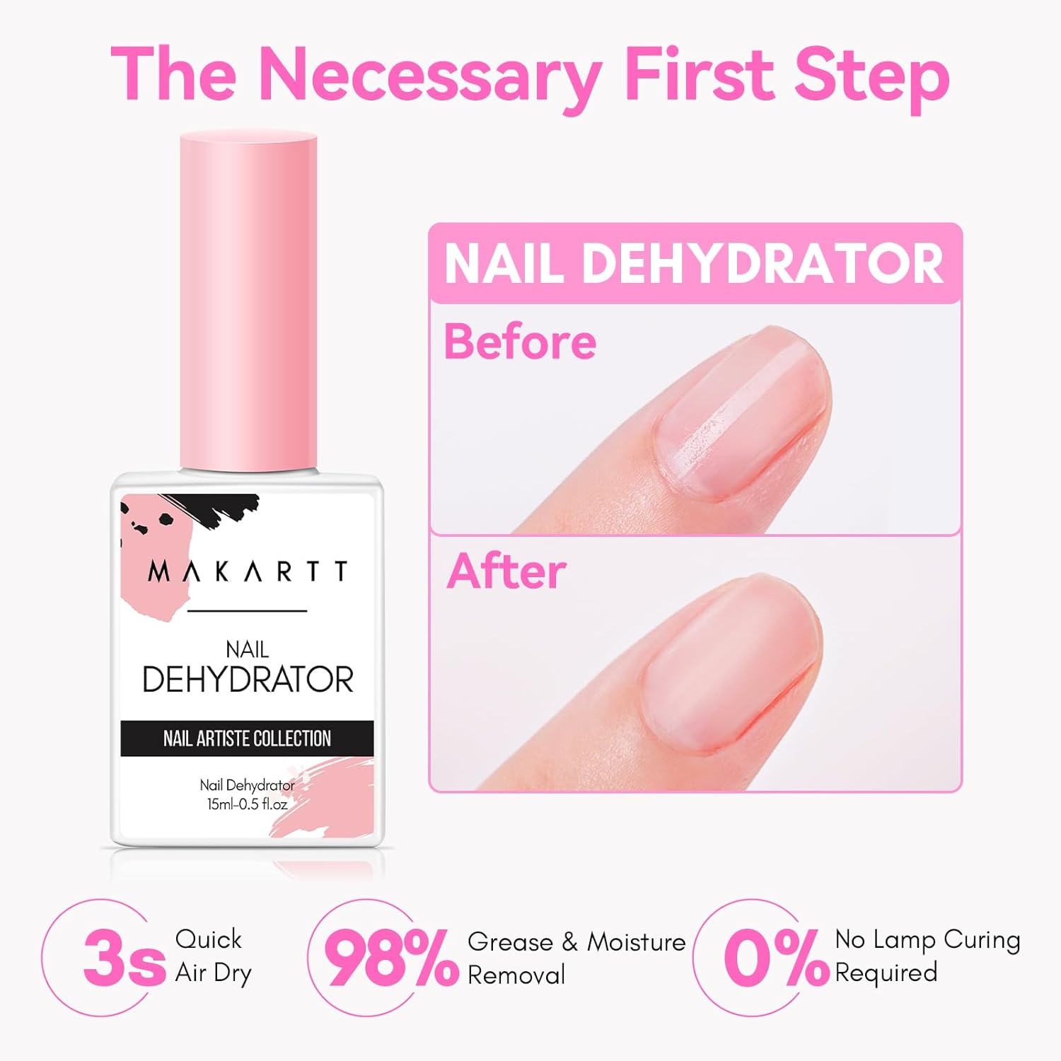 2Pcs Acid Free Natural Nail Pr - огляд і ціна Nail Dehydrator Primer